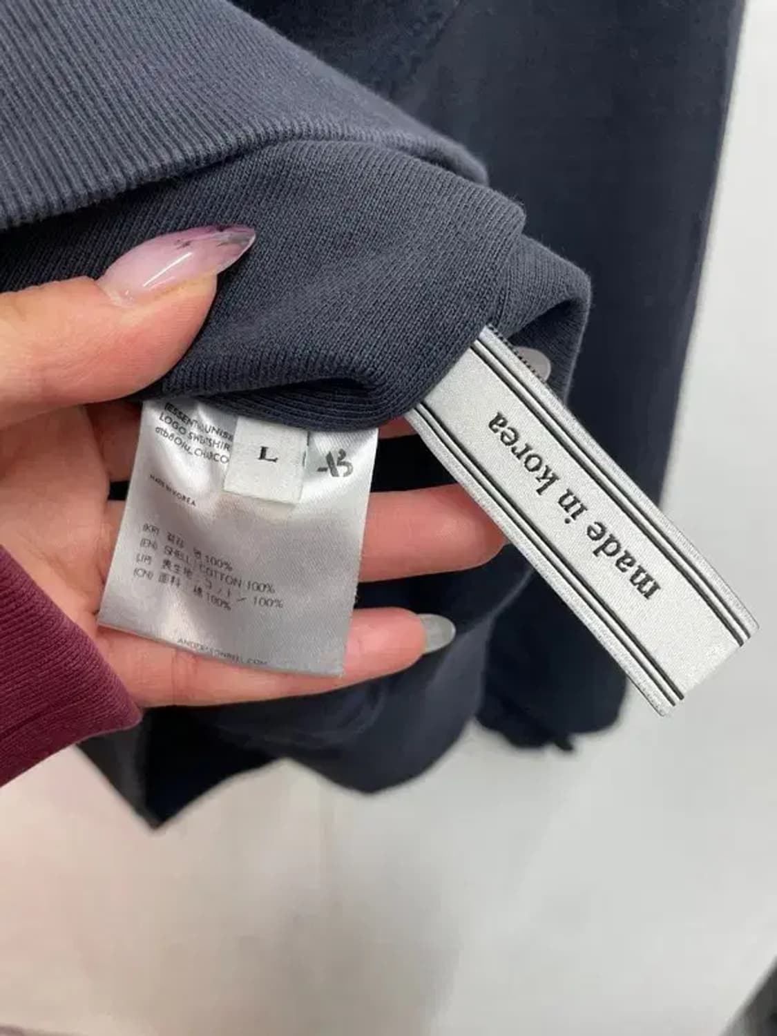 라지  앤더슨벨 어센틱 로고 맨투맨 티셔츠 빈티지 상품이미지6