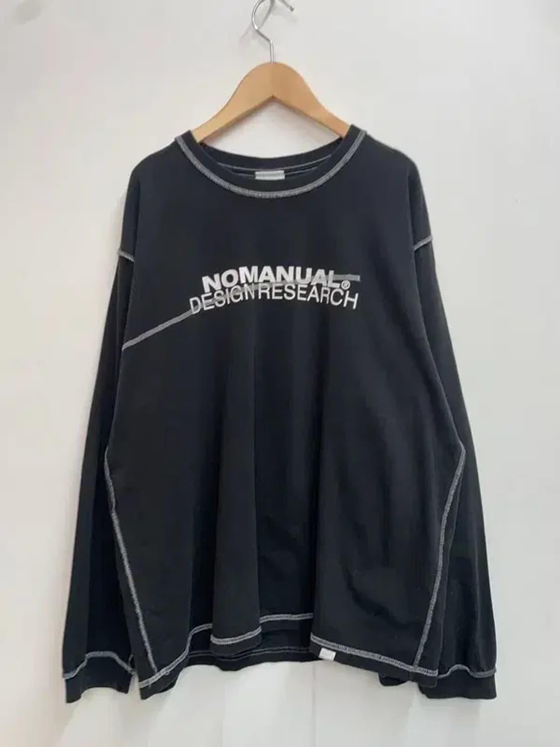 XL 노매뉴얼 R.D 롱슬리브 티 블랙 상품이미지2