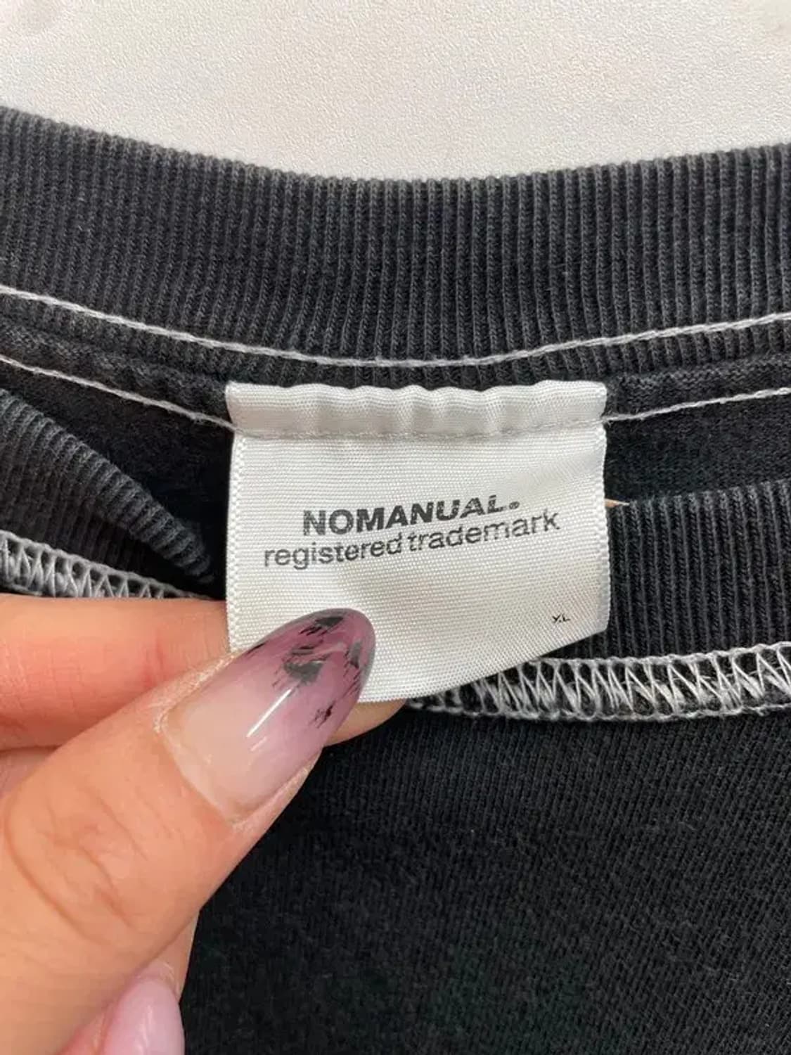 XL 노매뉴얼 R.D 롱슬리브 티 블랙 상품이미지5