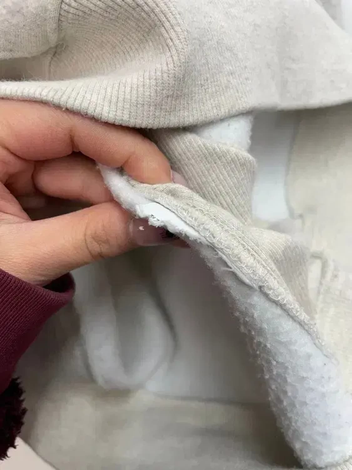 스몰 Lee 스몰 로고 박시핏 미니멀 맨투맨 멜란지 그레이 상품이미지6