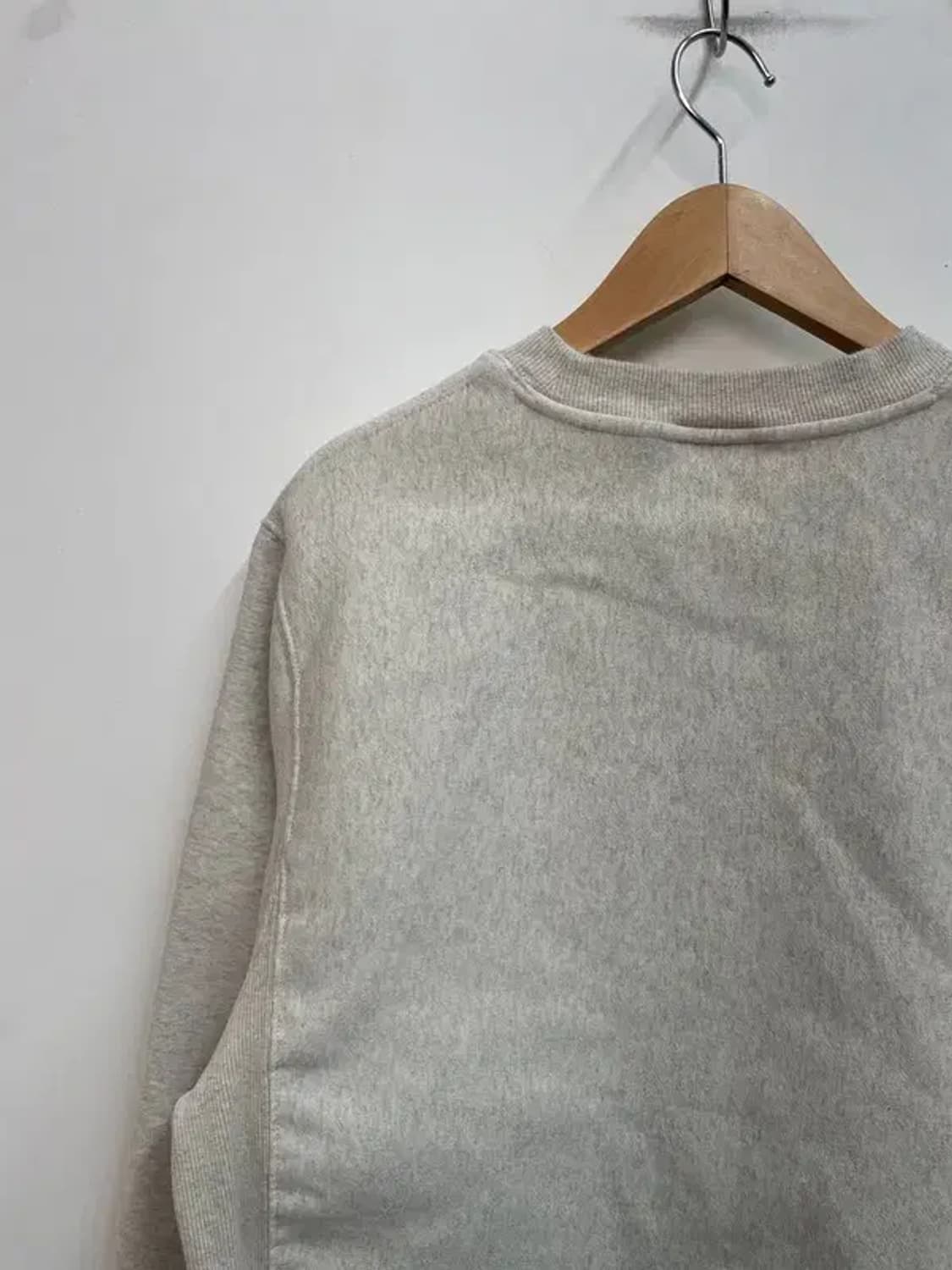 스몰 Lee 스몰 로고 박시핏 미니멀 맨투맨 멜란지 그레이 상품이미지9