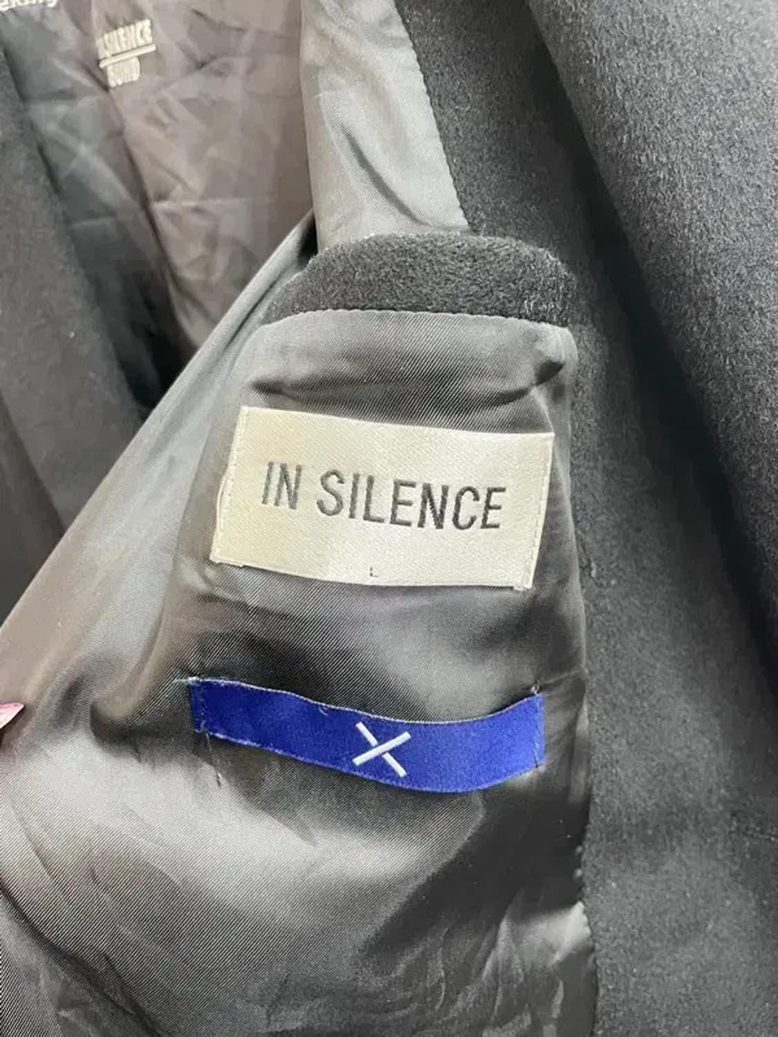 라지 인사일런스 울 캐시미어 롱 코트 자켓 블랙 상품이미지7