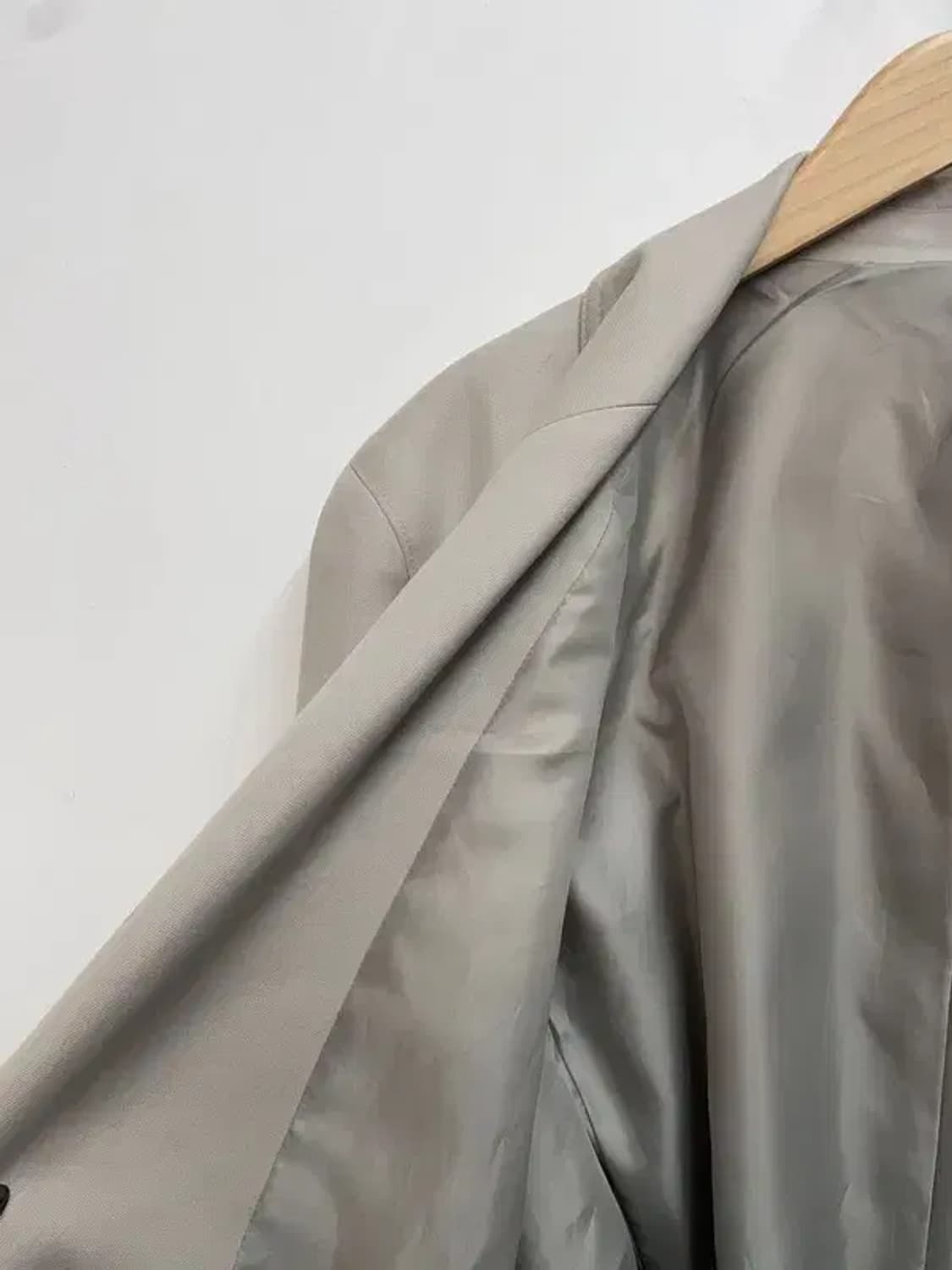 라지 쿠어 2버튼 오버핏 블레이져  다크베이지 상품이미지5