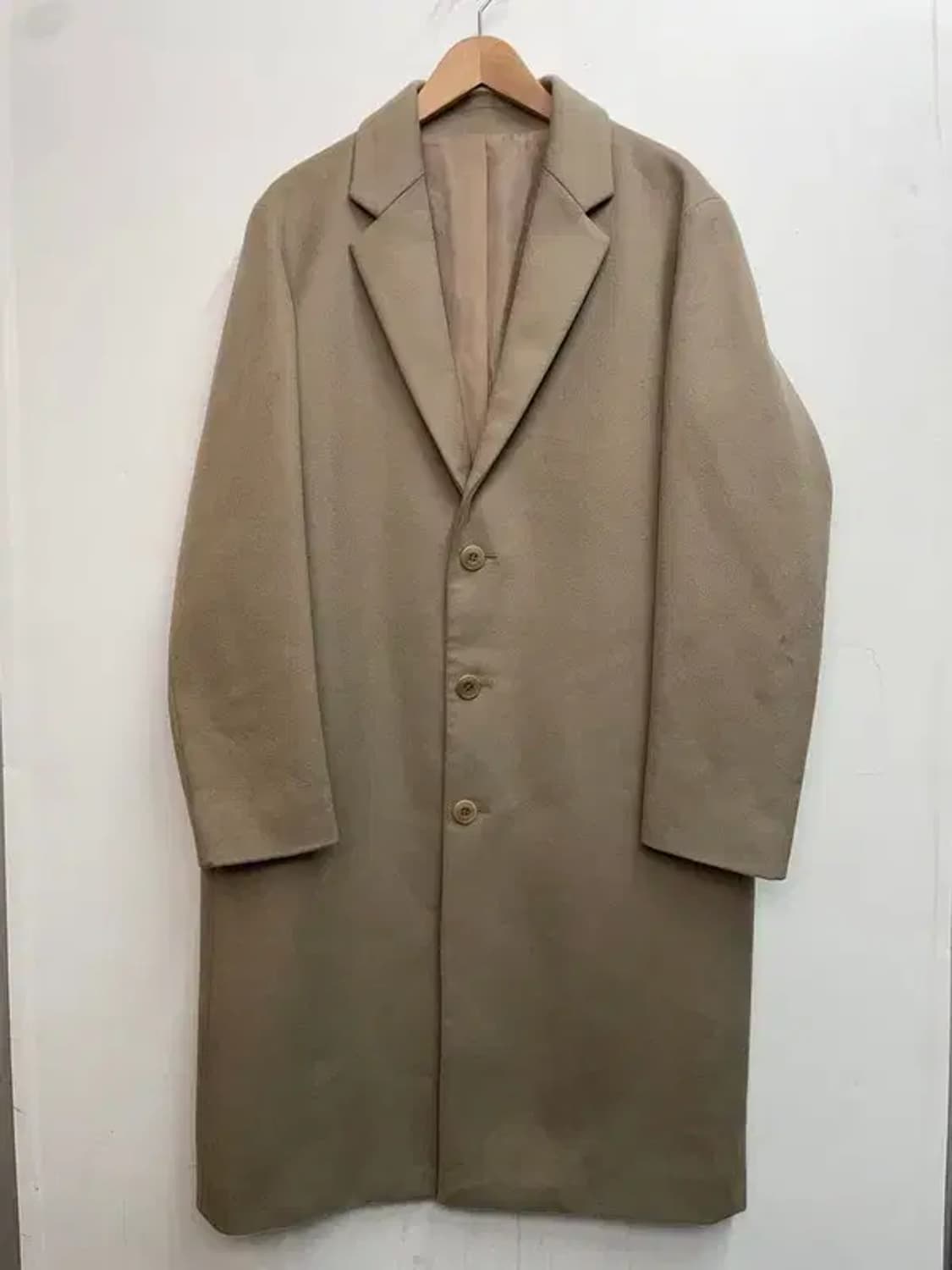 미디움 coor 울 캐시미어 롱코트 베이지 상품이미지2