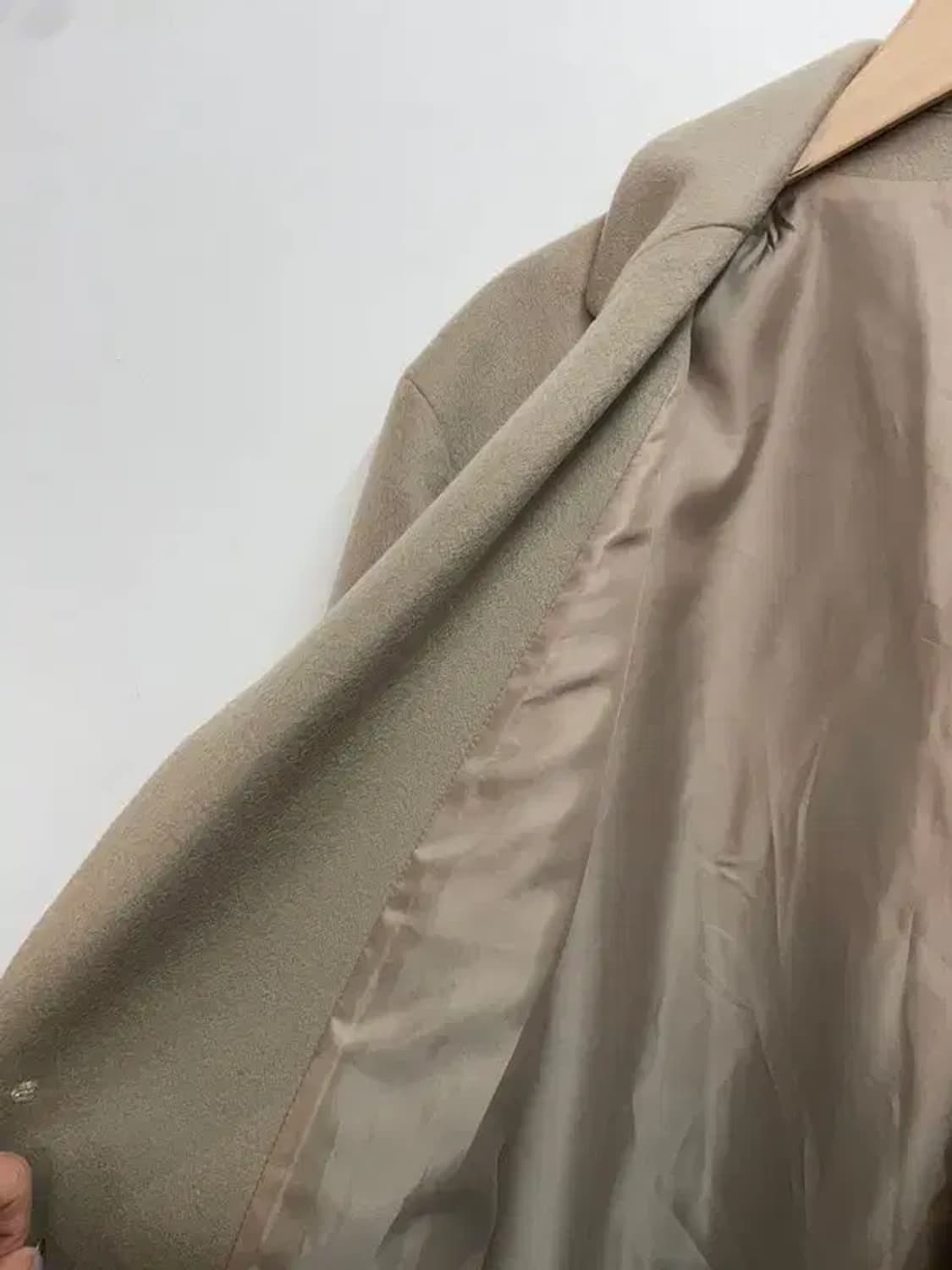 미디움 coor 울 캐시미어 롱코트 베이지 상품이미지6