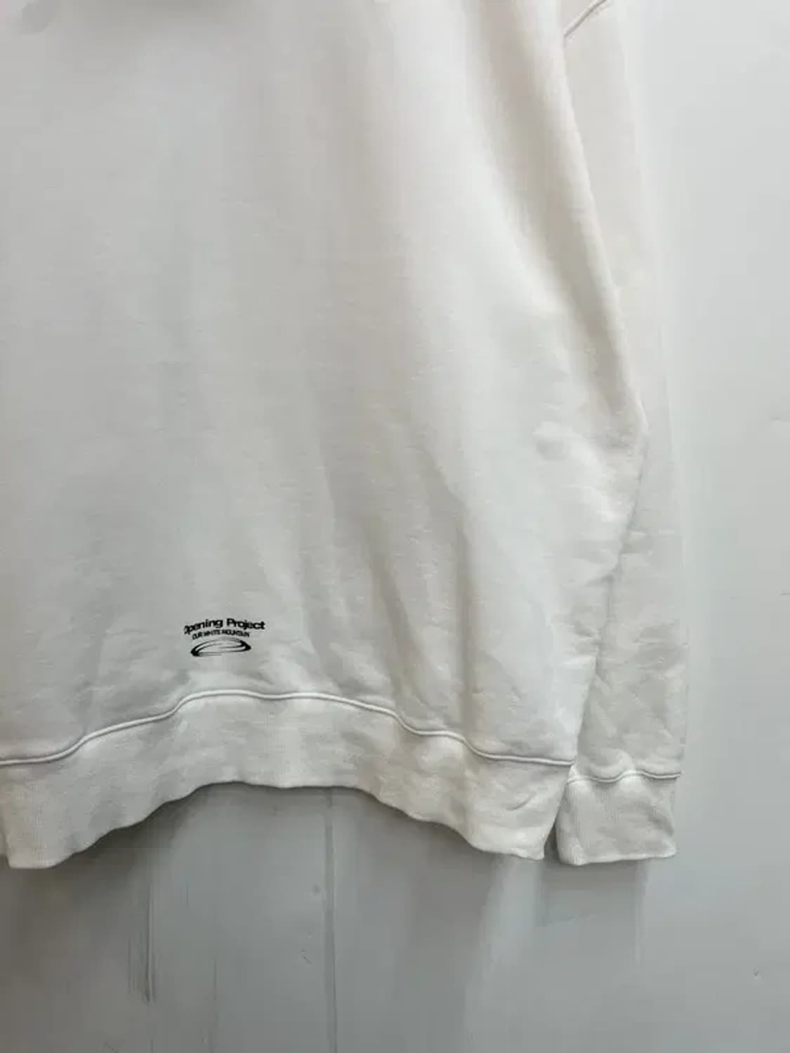 3사이즈 오프닝프로젝트 아이덴티티 후디 오프화이트 상품이미지10
