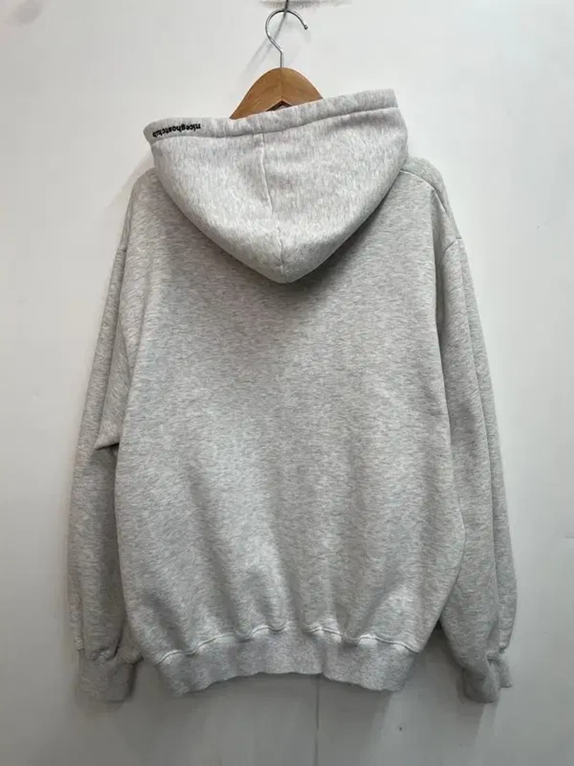 라지 나이스고스트클럽 오버핏 베어 프린팅 로고 후드티셔츠 후디 상품이미지8