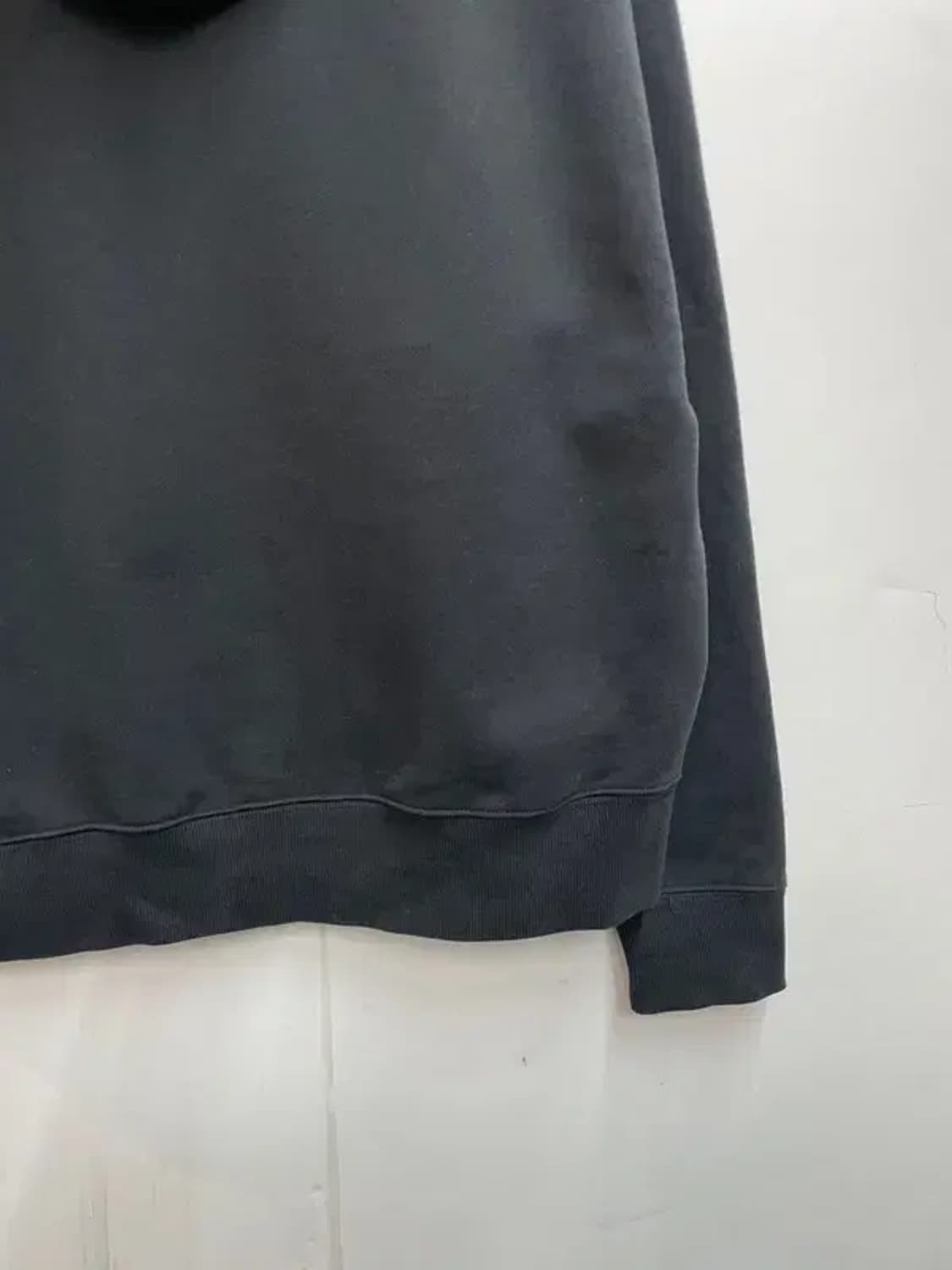 스몰 LEE 로고 미니로고 후드티셔츠 블랙 상품이미지8