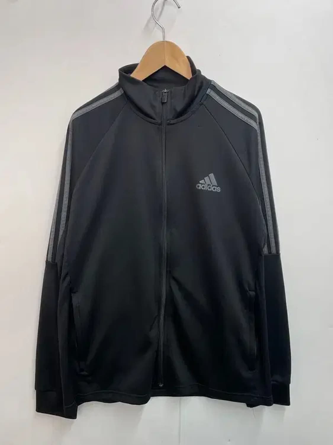 2xl 아디다스 삼선 집업 져지 블랙 상품이미지2