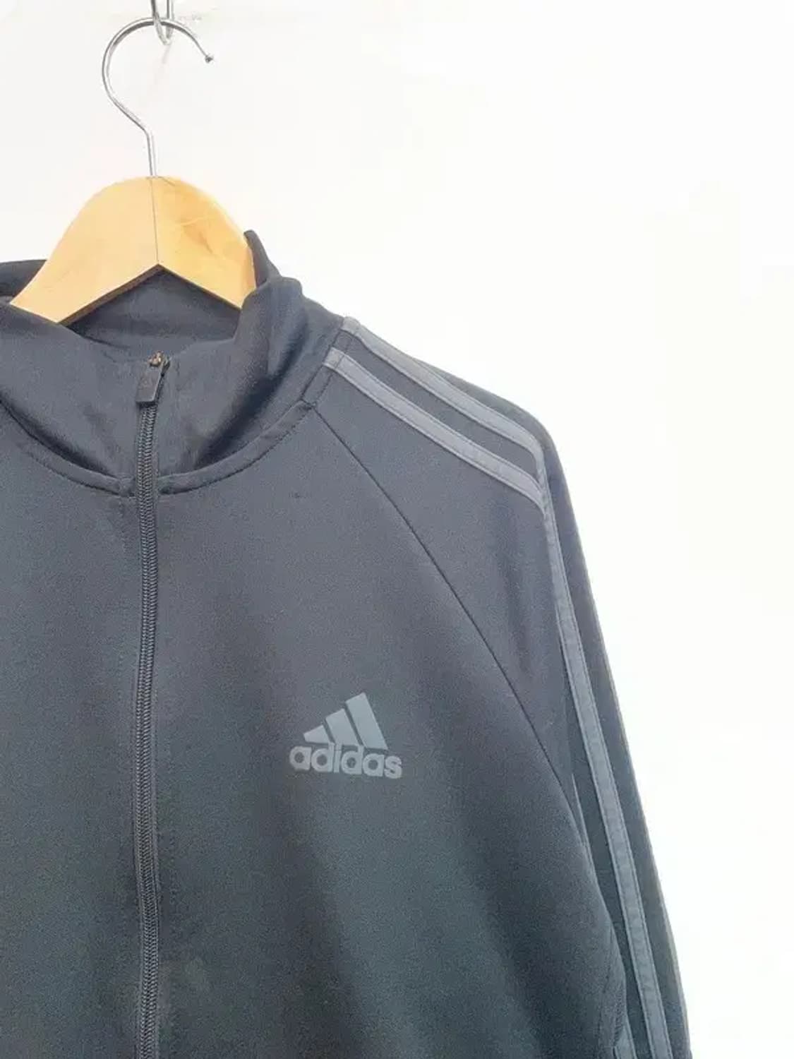 2xl 아디다스 삼선 집업 져지 블랙 상품이미지4