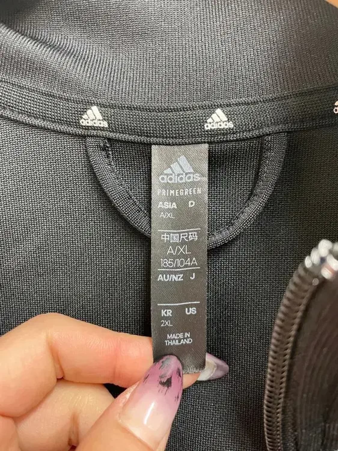 2xl 아디다스 삼선 집업 져지 블랙 상품이미지6