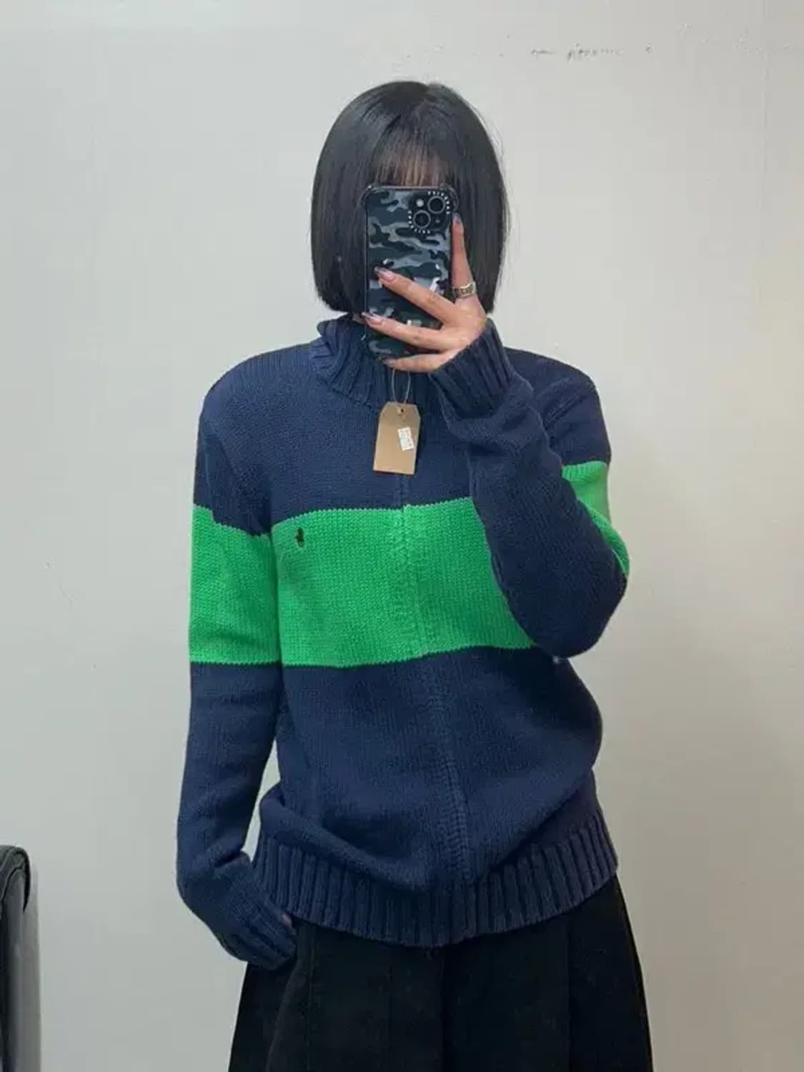 라지 폴로 랄프로렌 여자 니트 집업 상품이미지1