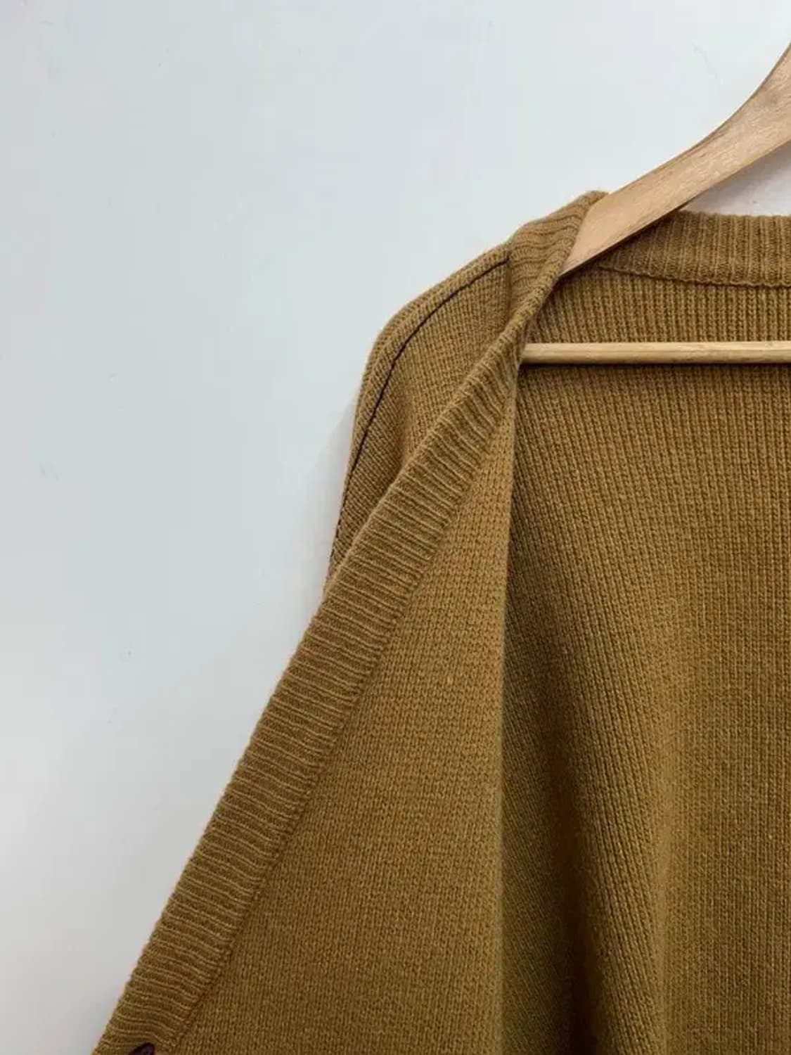 미디움 인사일런스 오버사이징 울 가디건 브라운 상품이미지6