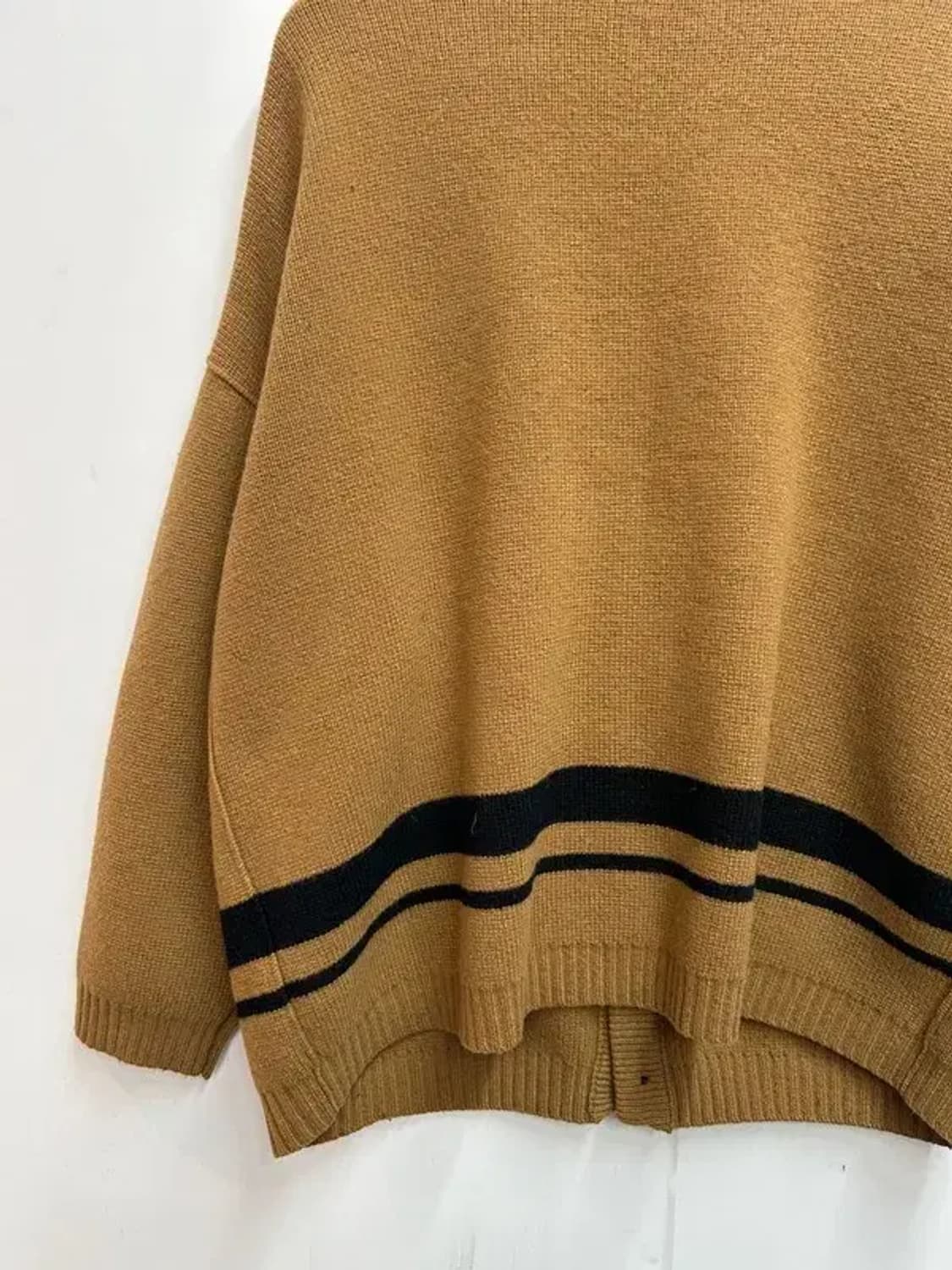 미디움 인사일런스 오버사이징 울 가디건 브라운 상품이미지9