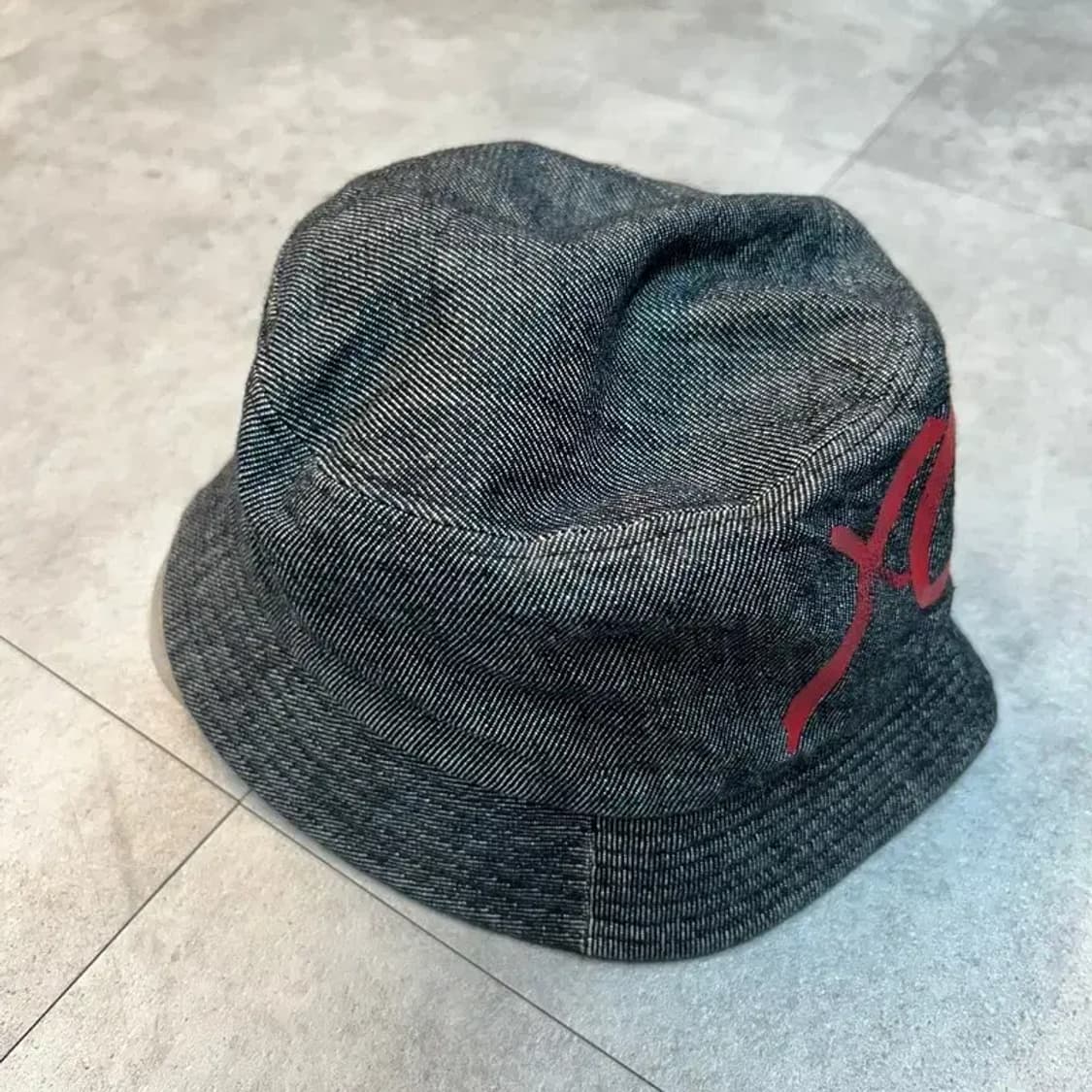 FUBU빈티지 Y2K 후부 흑청 데님 버킷햇 상품이미지4