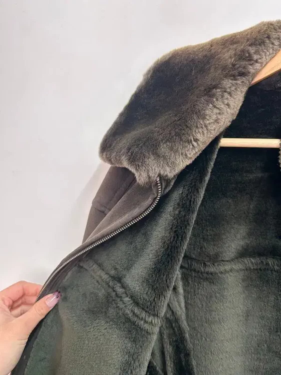 105 lee 오버핏 올드스쿨 스웨이드 무스탕 자켓 상품이미지8