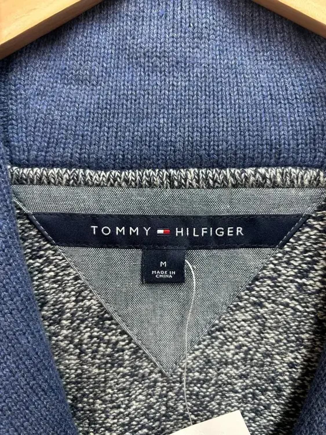 미디움 새상품 타미힐피거 패턴 집업 가디건 상품이미지6