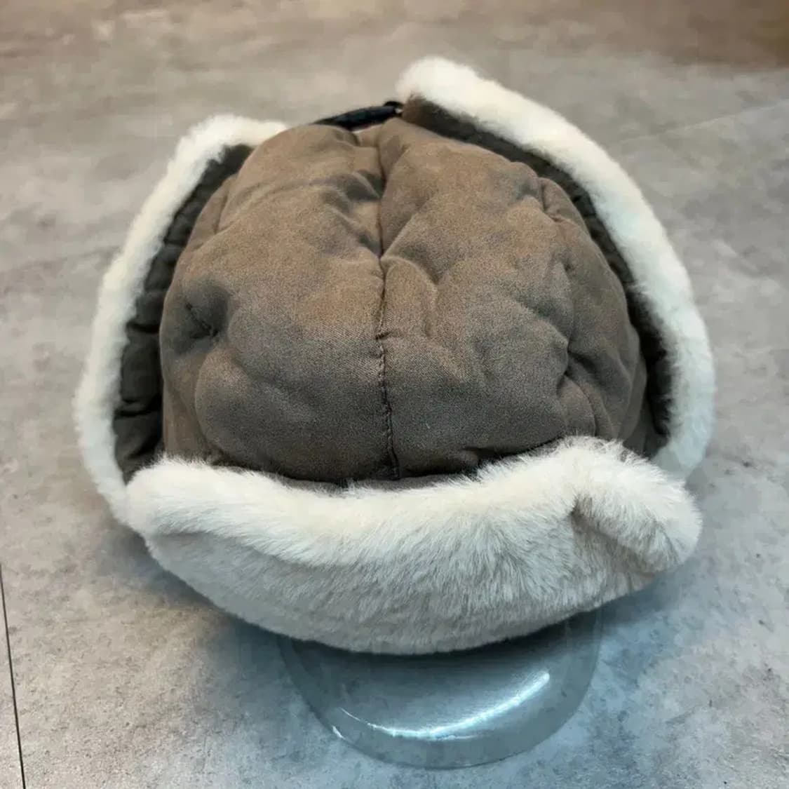 트루퍼햇 군밤모자 털모자 방한 귀도리 스웨이드 상품이미지2