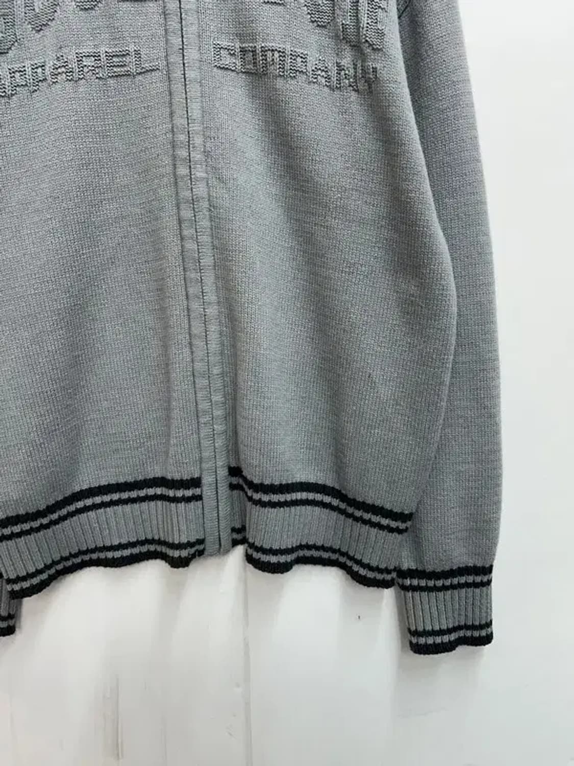 스컬프터 바시티 하프집업 오버핏 니트 상품이미지3