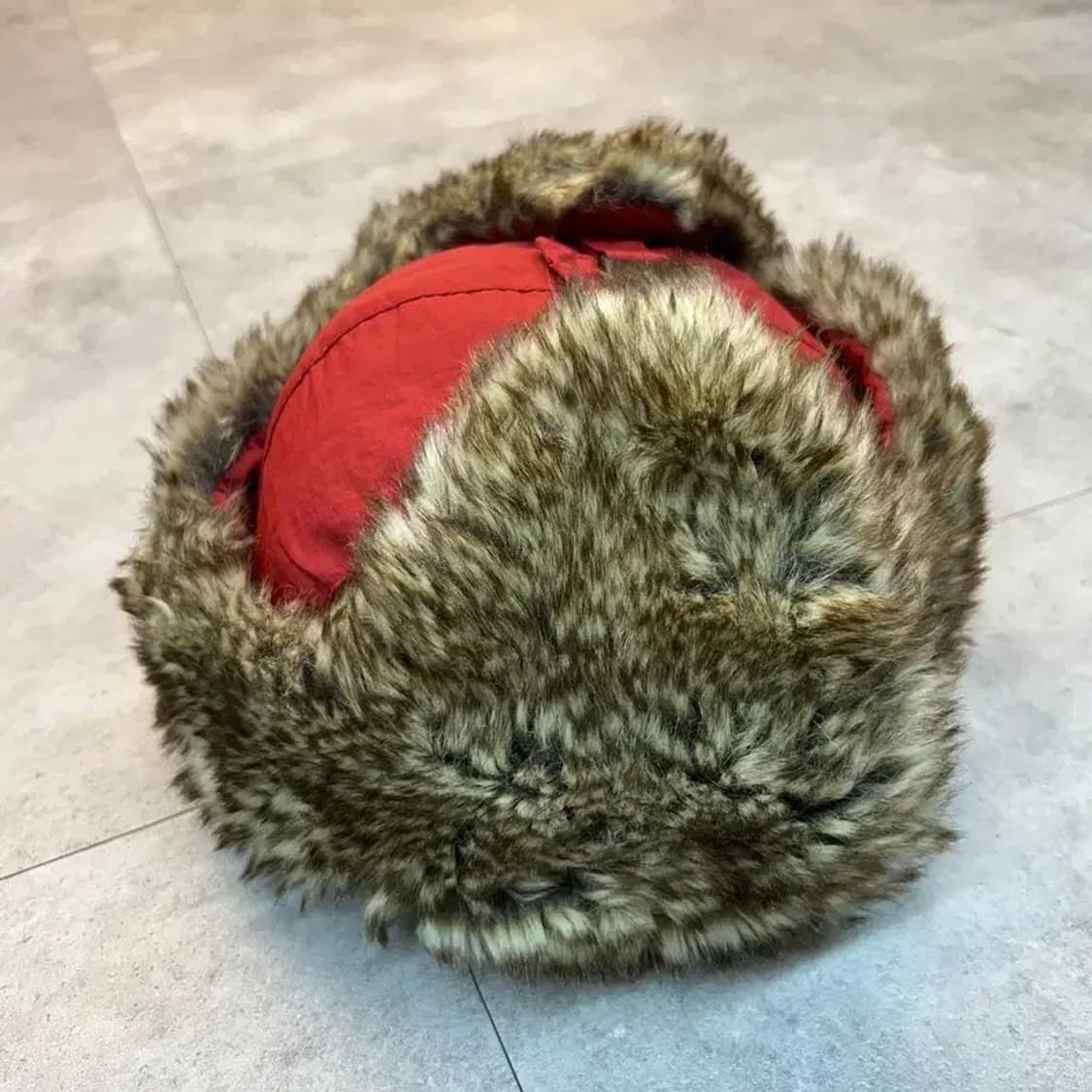 필라 아웃도어 트루퍼햇 군밤모자 털모자 방한 귀도리 스웨이드 상품이미지5