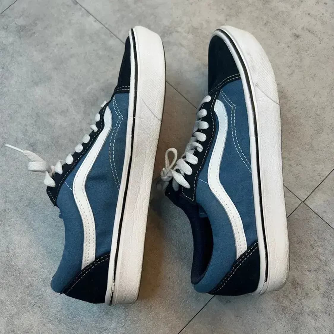 255 반스 컴피쿠시 올드스쿨 스니커즈 네이비 상품이미지3