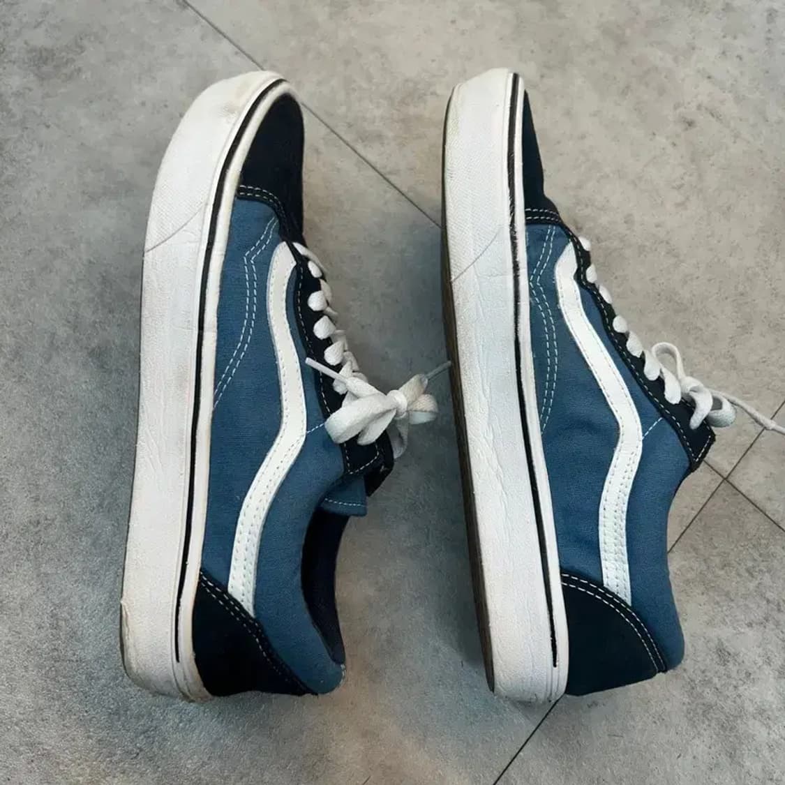 255 반스 컴피쿠시 올드스쿨 스니커즈 네이비 상품이미지4