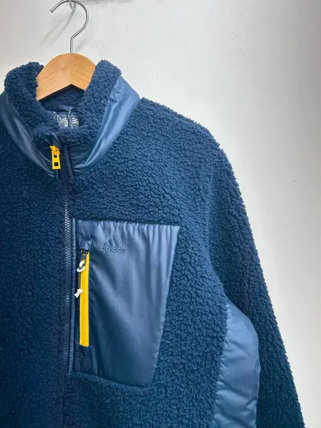 2XL 아디다스 골프 네이비 쉐르파 플리스 후리스 자켓 상품이미지4