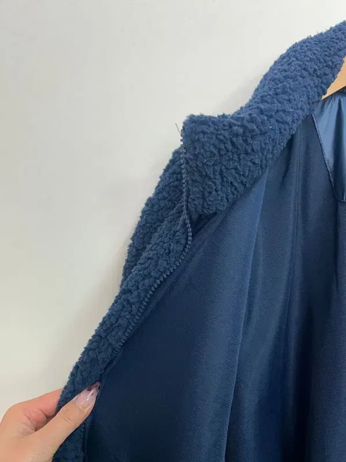 2XL 아디다스 골프 네이비 쉐르파 플리스 후리스 자켓 상품이미지6