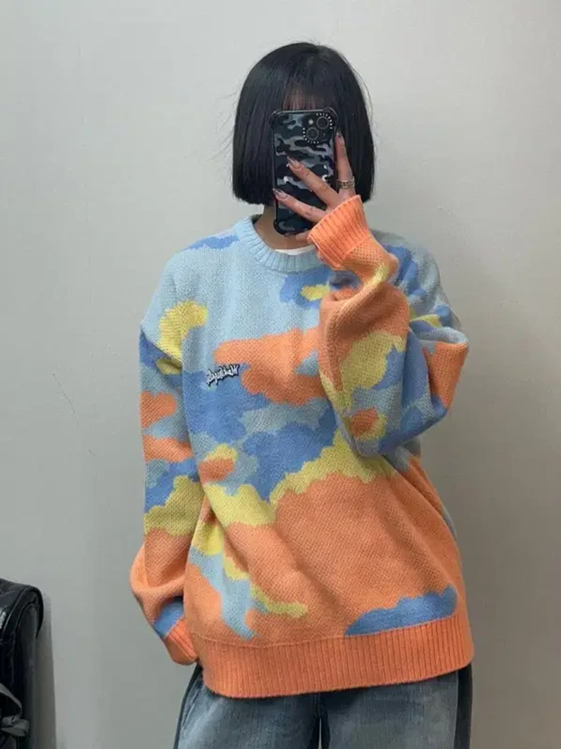 라지 마크곤잘레스 멀티 컬러 니트 스웨터 상품이미지1