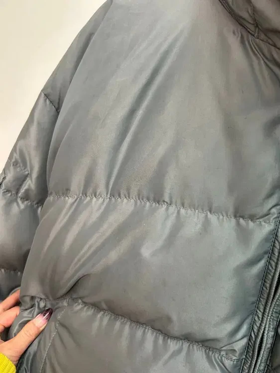 110 폴로 스포츠 90s 스펠아웃 메탈릭 실버 덕 다운 푸퍼 패딩 점퍼 상품이미지5