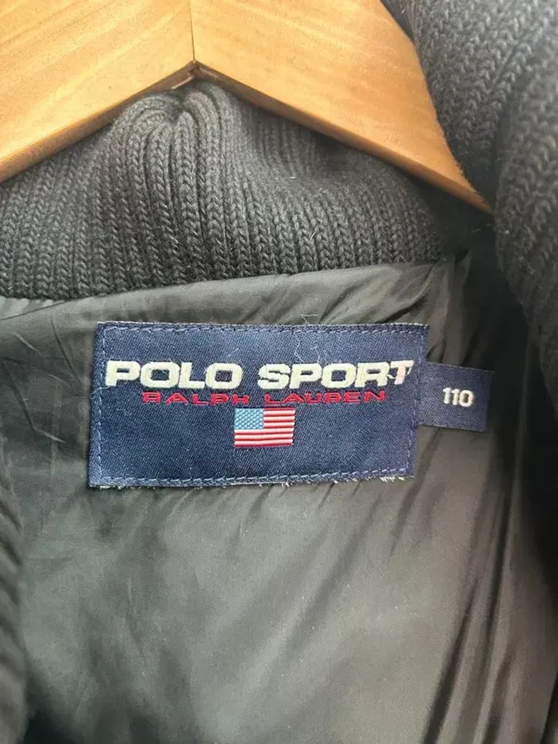 110 폴로 스포츠 90s 스펠아웃 메탈릭 실버 덕 다운 푸퍼 패딩 점퍼 상품이미지8