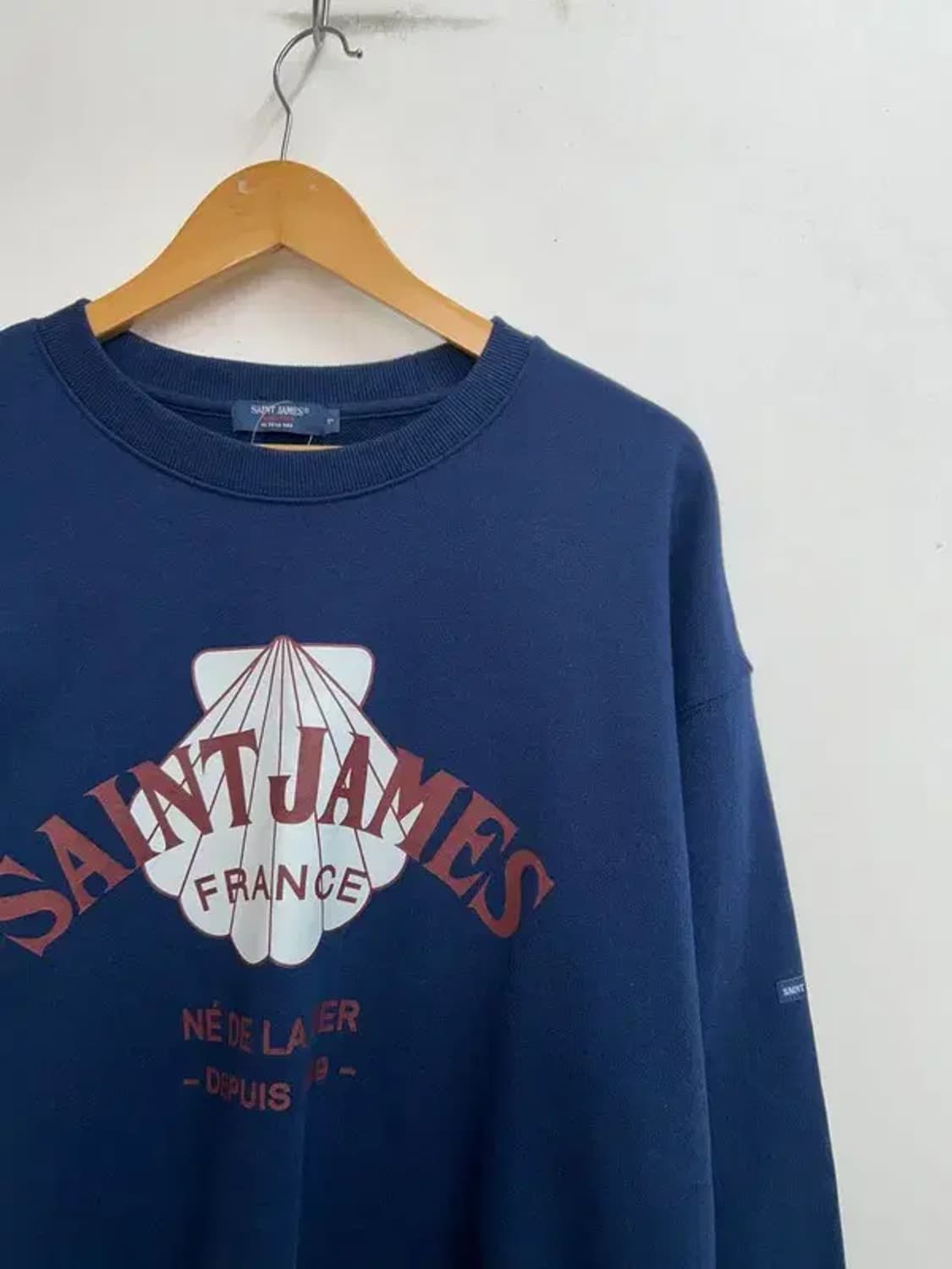 라지 세인트제임스 Bon Bon Print 맨투맨 네이비 상품이미지4