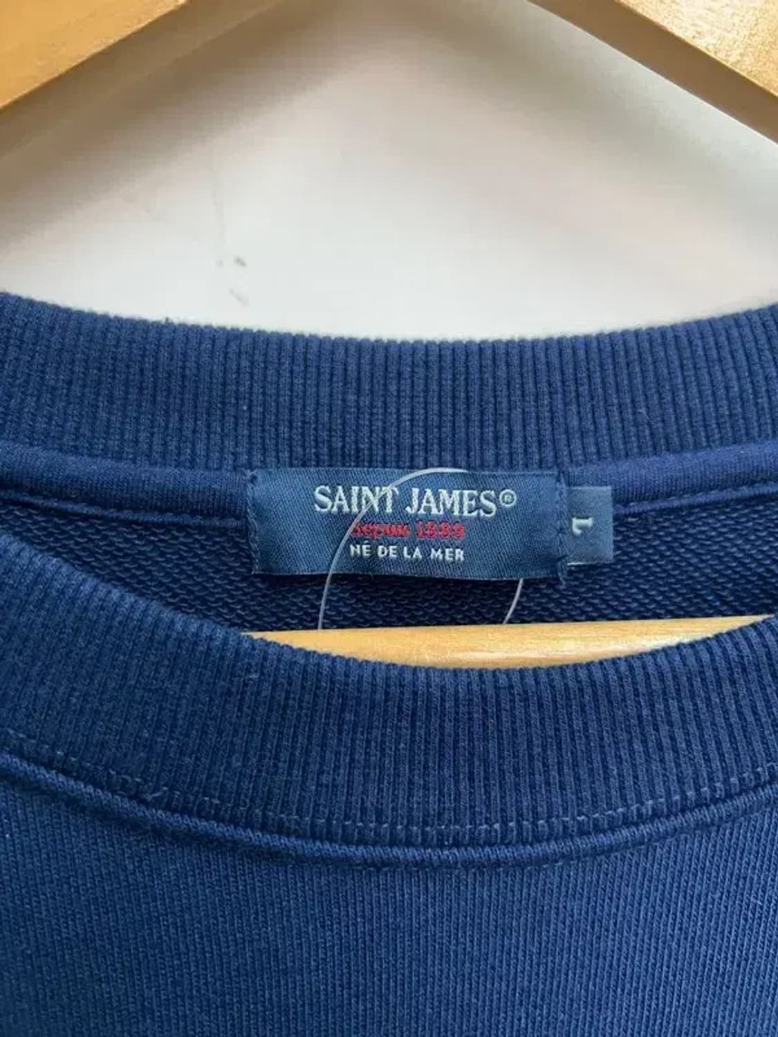 라지 세인트제임스 Bon Bon Print 맨투맨 네이비 상품이미지5