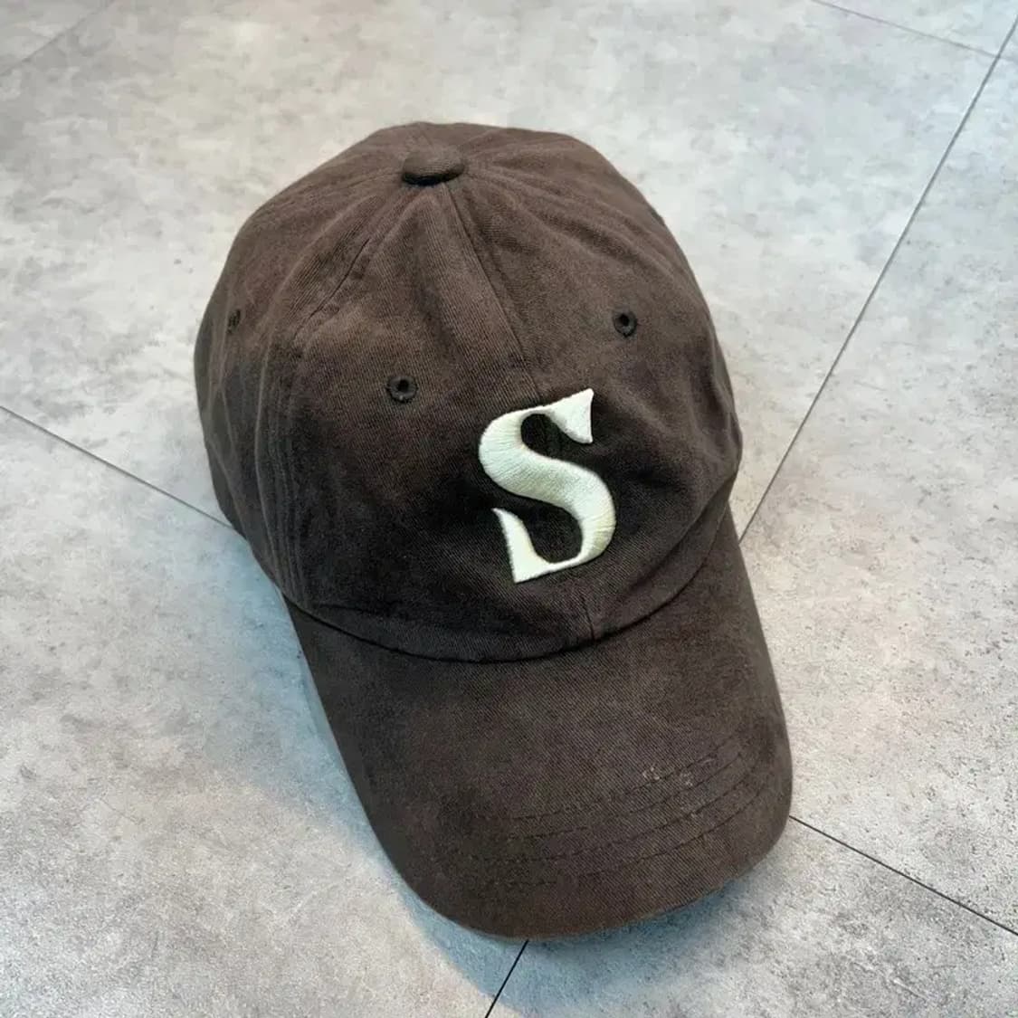 라지 세터 빈티지 캐주얼 볼캡 브라운 상품이미지2