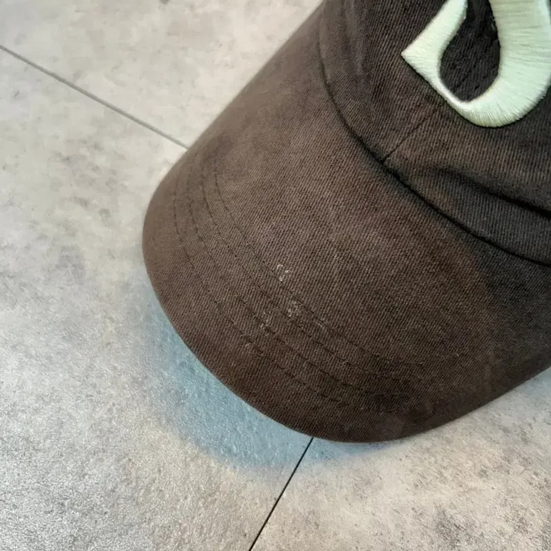 라지 세터 빈티지 캐주얼 볼캡 브라운 상품이미지6