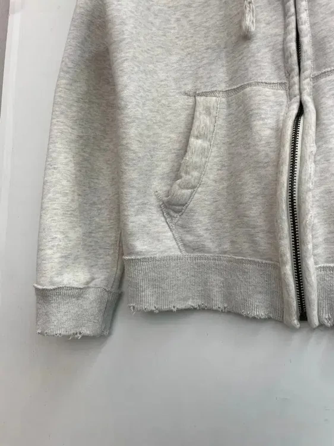 스몰 아베크롬비 앤 피치 빅 스펠로고 후드 집업 멜란지 그레이 상품이미지7