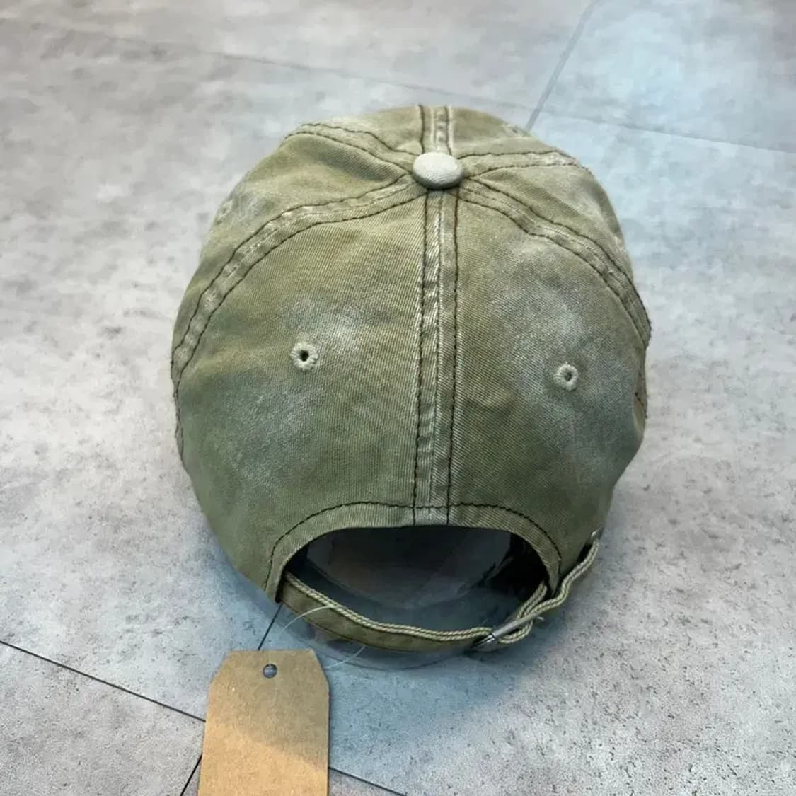 프리 본더치 빈티지 디스트레스드 볼캡 세이지 그린 상품이미지4