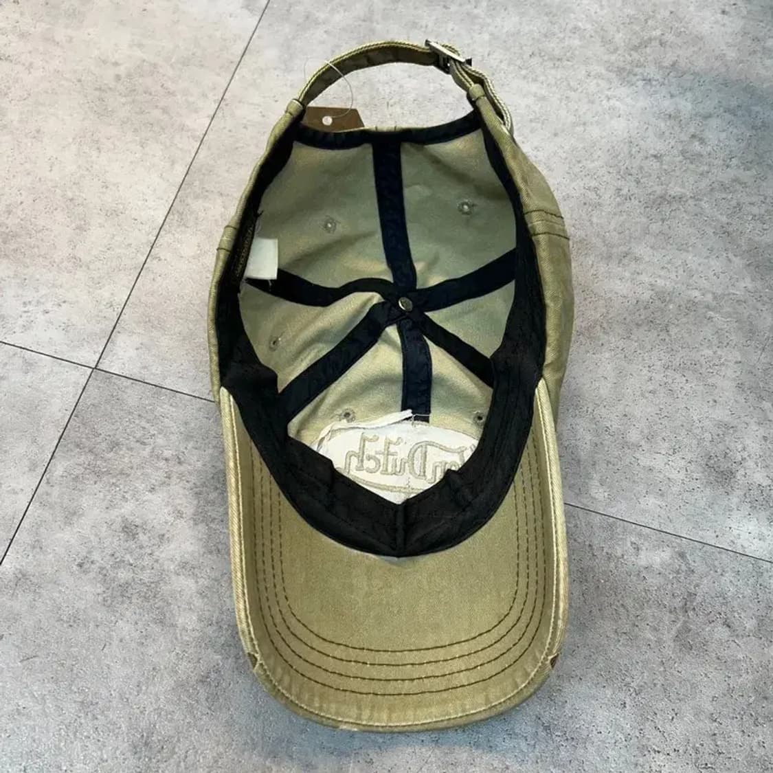 프리 본더치 빈티지 디스트레스드 볼캡 세이지 그린 상품이미지6