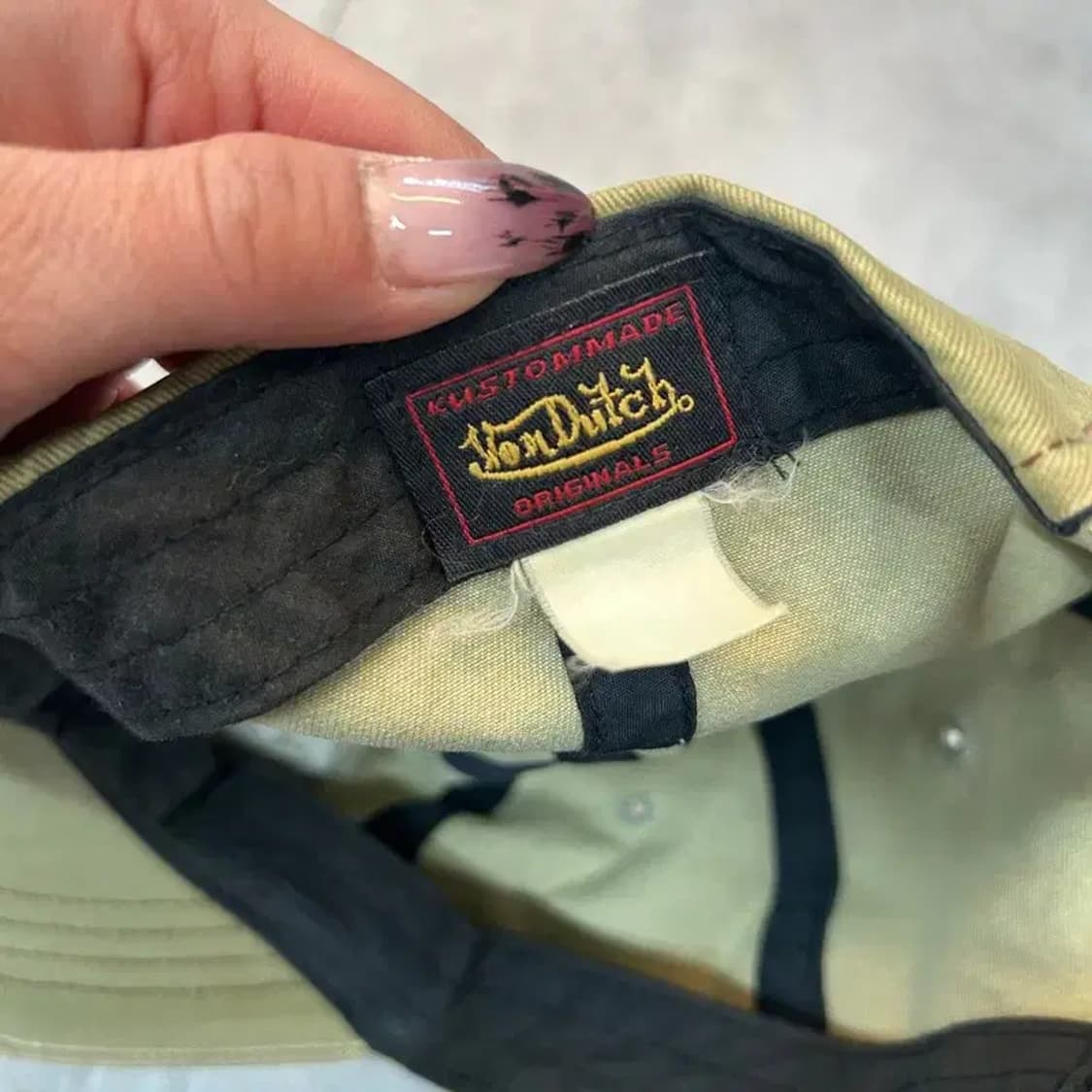 프리 본더치 빈티지 디스트레스드 볼캡 세이지 그린 상품이미지7