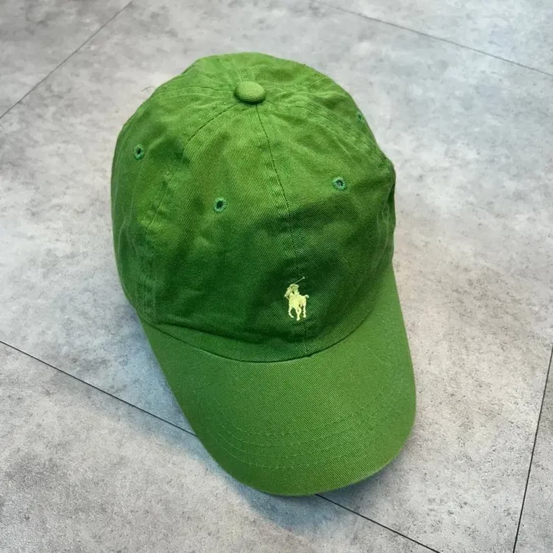 폴로 랄프로렌 그린색 코튼 치노 볼캡 상품이미지2