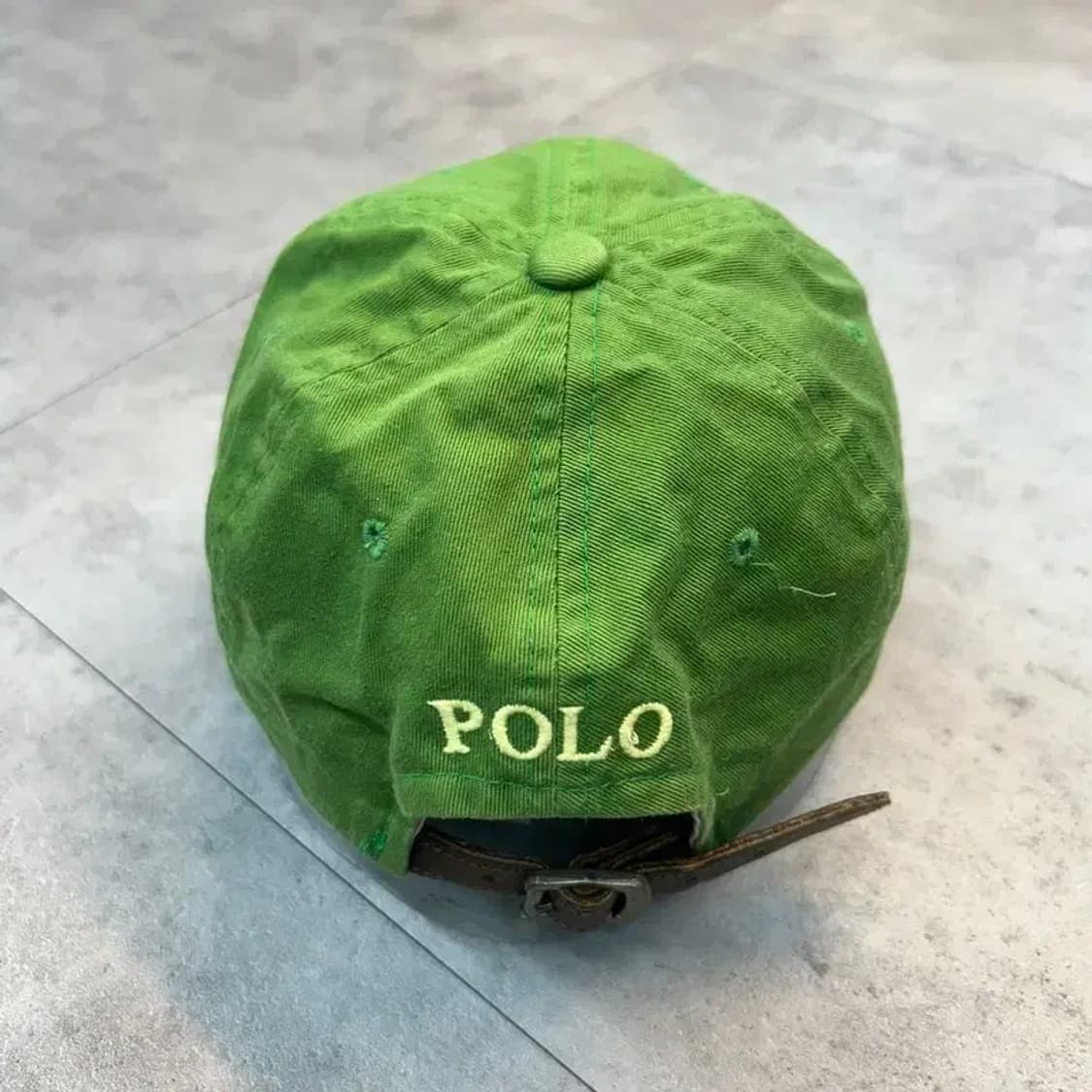 폴로 랄프로렌 그린색 코튼 치노 볼캡 상품이미지4