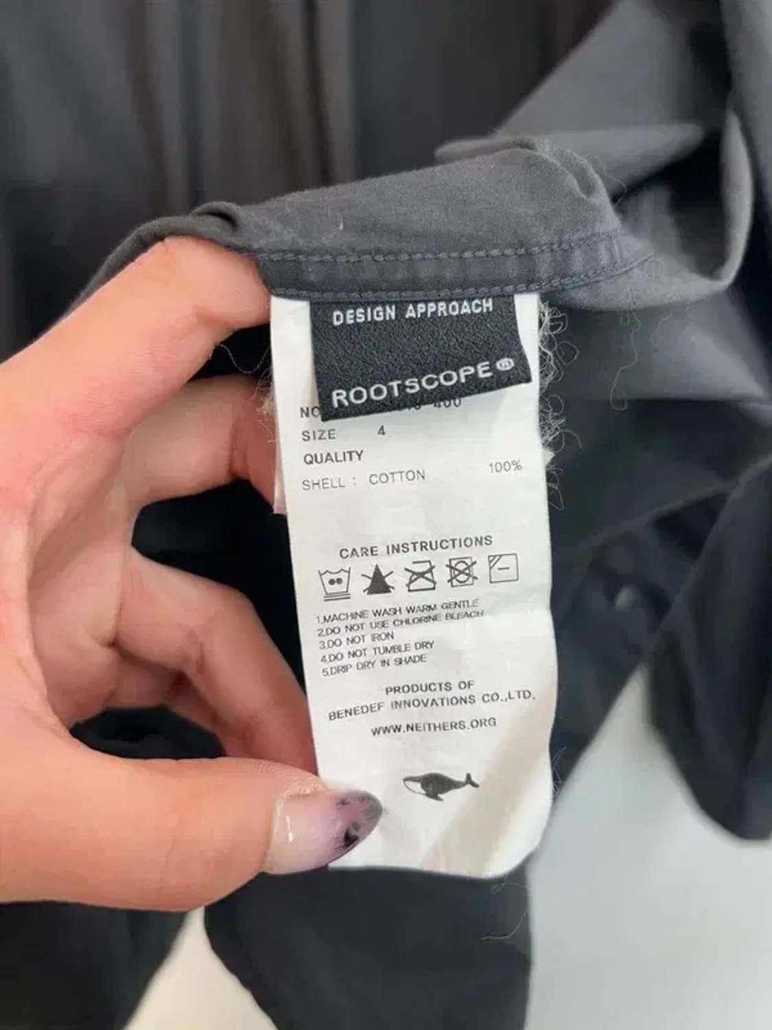 4 네이더스 NEITHERS컴포트 셔츠 솔리드 차콜 그레이 상품이미지7