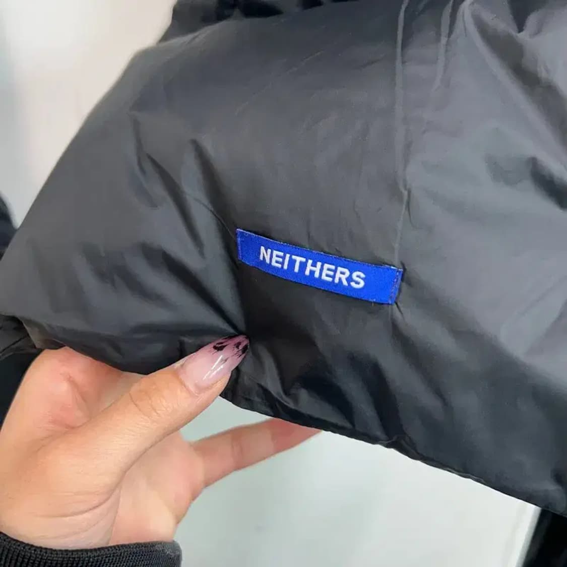 0 네이더스 패딩 머플러 구스다운 블랙 상품이미지3