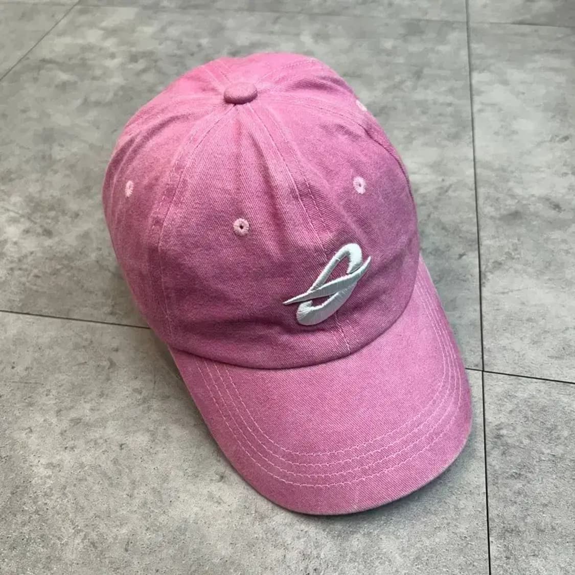 프리 SOME SOWE 자수 로고 볼캡 핑크 상품이미지2