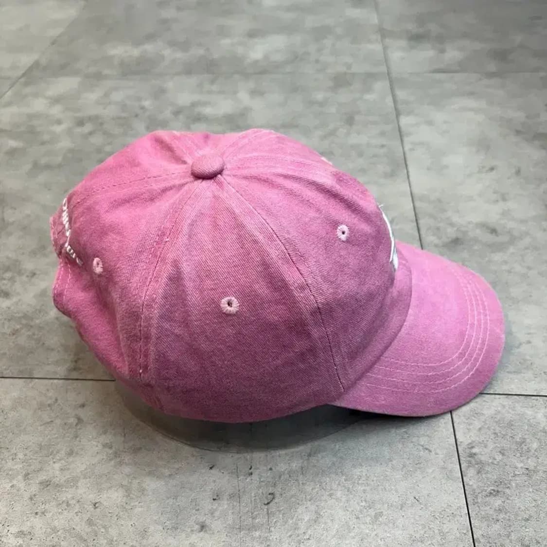 프리 SOME SOWE 자수 로고 볼캡 핑크 상품이미지3