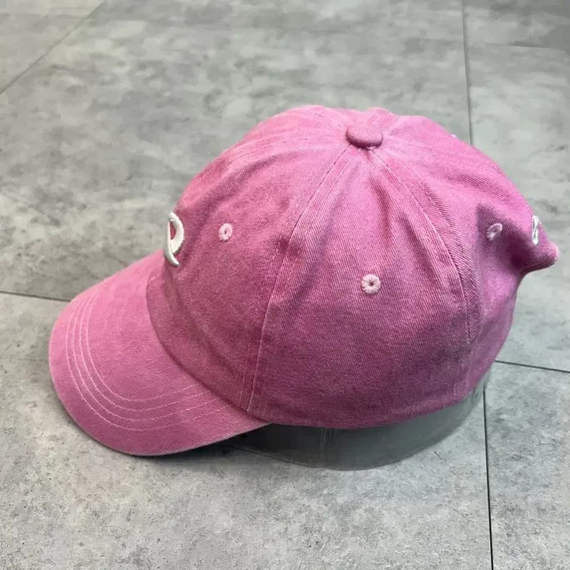 프리 SOME SOWE 자수 로고 볼캡 핑크 상품이미지5