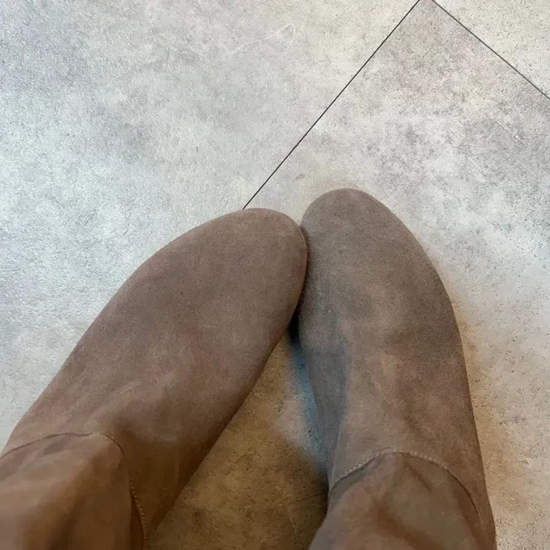 250 스티브 매든 스웨이드 롱 부츠 그레이 상품이미지5