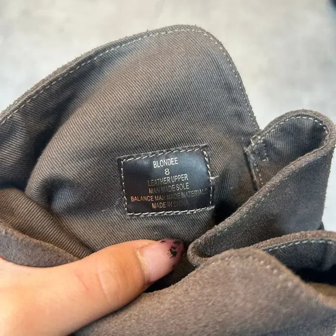 250 스티브 매든 스웨이드 롱 부츠 그레이 상품이미지6