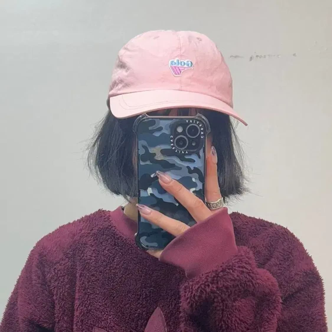 프리 골라 나일론 스포츠 볼캡 핑크 상품이미지1