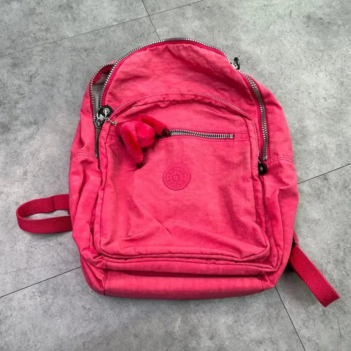 OS 키플링 키치 백팩 노트북 가방 캔버스백 핑크 상품이미지2